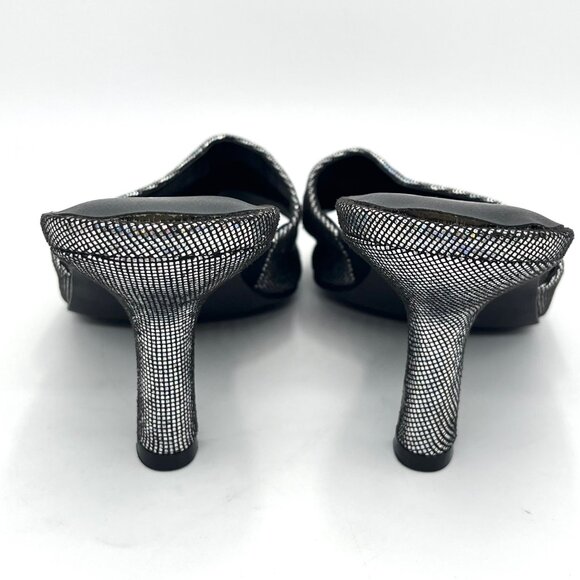 Torrid Gray Holographic Print Kitten Heel - Size 8W - Picture 6 of 10